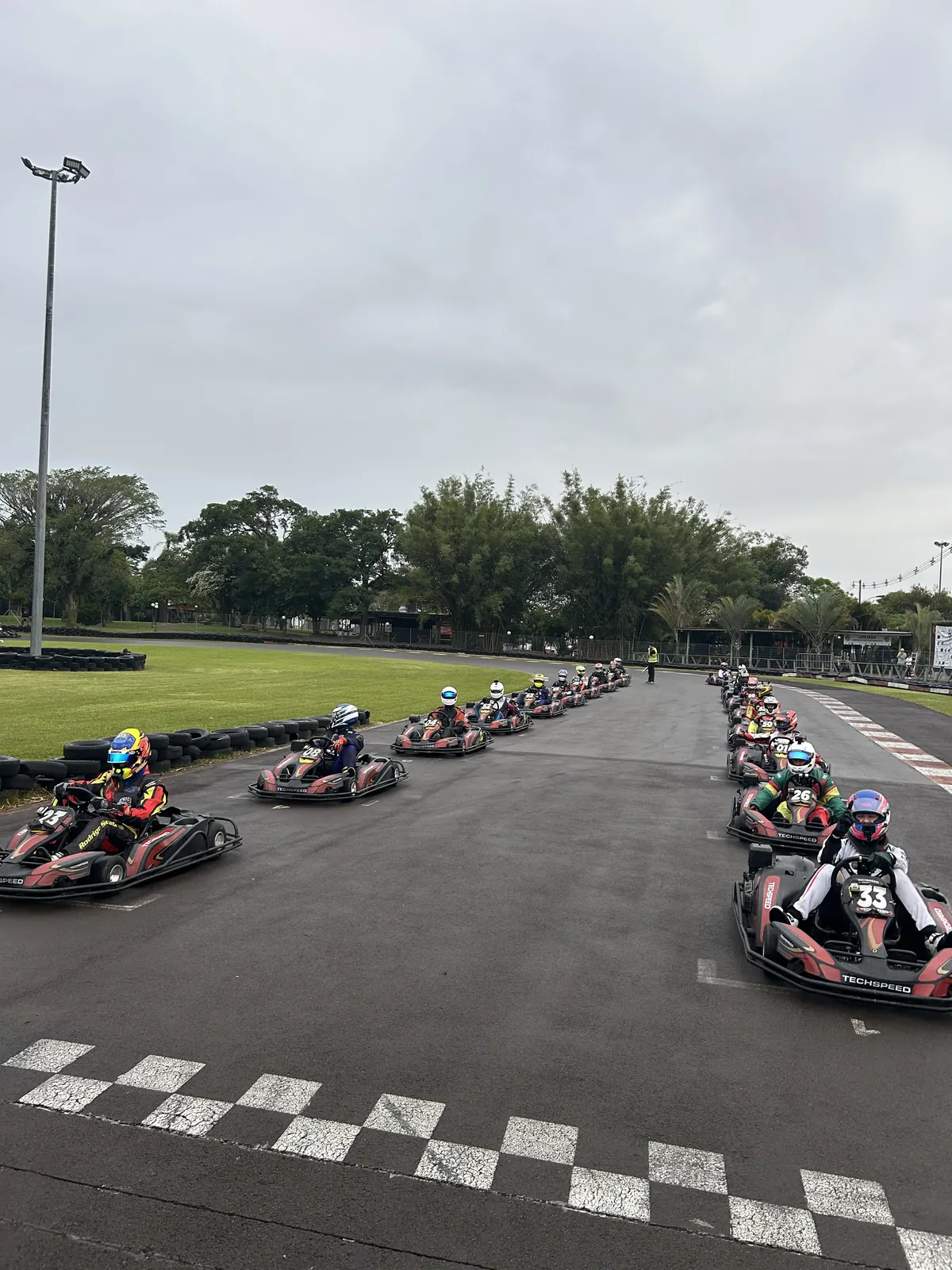 Grid de largada da categoria Pesados